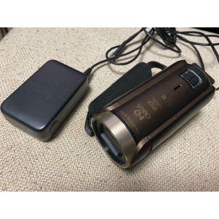 キヤノン(Canon)のCANONビデオカメラ■iVIS HF R62■（ブラウン）中古品①(ビデオカメラ)