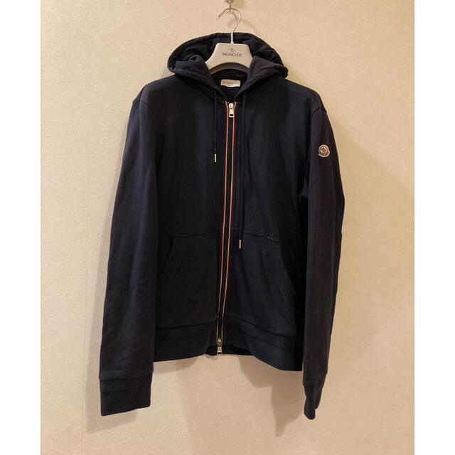 訳あり　モンクレール　パーカー　ネイビー　Lサイズ　スウェット　Moncler