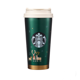 スターバックスコーヒー(Starbucks Coffee)の韓国スタバ★ホリデーXmas1★限定★SSホリデーグリーンエルマタンブラー(タンブラー)