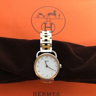 エルメス(Hermes)のレアなベルト留めアンティークエルメスアルソー腕時計(腕時計)