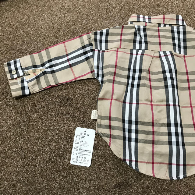 キッズ トップス シャツ バーバリー風 韓国子供服