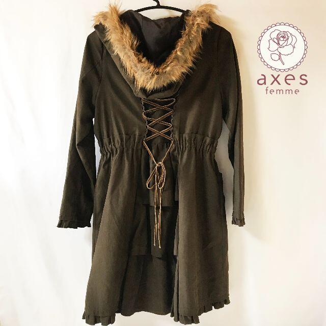 axes femme(アクシーズファム)の【axes femme】アクシーズファム バックシャン モッズコート レディースのジャケット/アウター(モッズコート)の商品写真