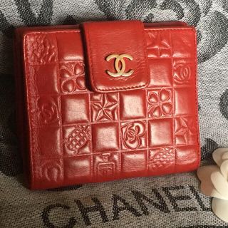 シャネル(CHANEL)の正規品 CHANEL アイコン コンパクト財布 二つ折り財布(財布)