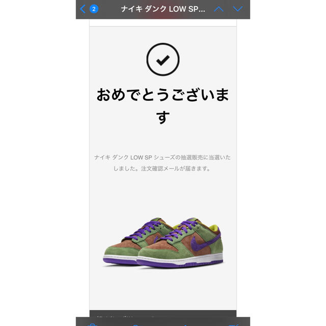 NIKE(ナイキ)のNIKE DUNK LOW veneer 26.0cm 新品 メンズの靴/シューズ(スニーカー)の商品写真