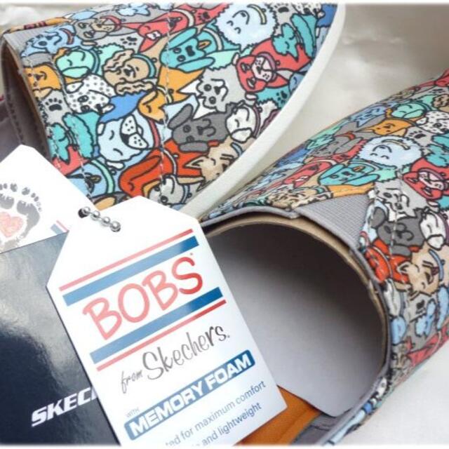 SKECHERS(スケッチャーズ)の新品◆23.5スケッチャーズBOBSいぬ犬DOGスニーカースリッポン レディースの靴/シューズ(スリッポン/モカシン)の商品写真