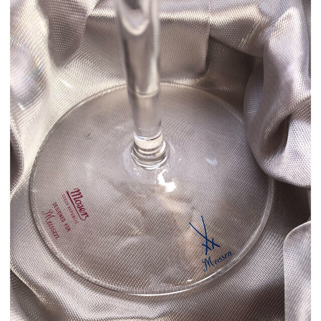 MEISSEN(マイセン)のマイセン　波の戯れ　ワイングラス インテリア/住まい/日用品のキッチン/食器(グラス/カップ)の商品写真