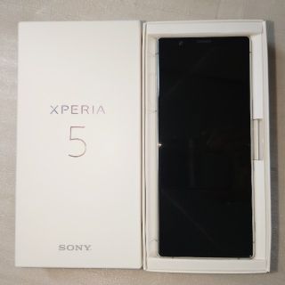 エクスペリア(Xperia)のXPERIA5 国内版SIMフリー　J9260　グレー　傷あり　(スマートフォン本体)