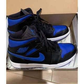 ナイキ(NIKE)のNIKE AIR ジョーダン1 MID ハイパーロイヤル　28.5㎝(スニーカー)