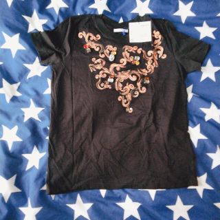 ZARA ビジューTシャツ(Tシャツ(半袖/袖なし))