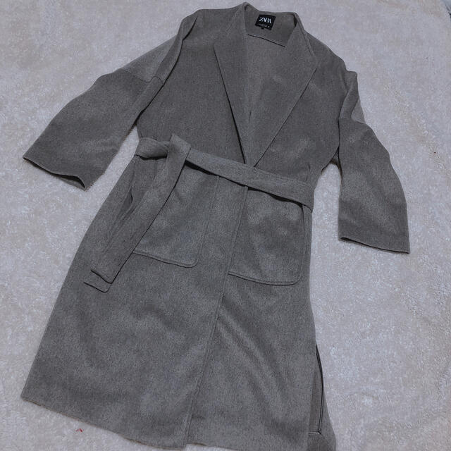 【クリーニング済・美品】ZARA  ベルト付き  ガウンコート