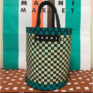 マルニ(Marni)の⭐︎未使用品⭐︎即完売！大人気マルニジャージーハンドルバック(かごバッグ/ストローバッグ)