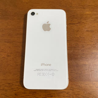 アップル(Apple)のジャンク品 iPhone4s ホワイト(スマートフォン本体)
