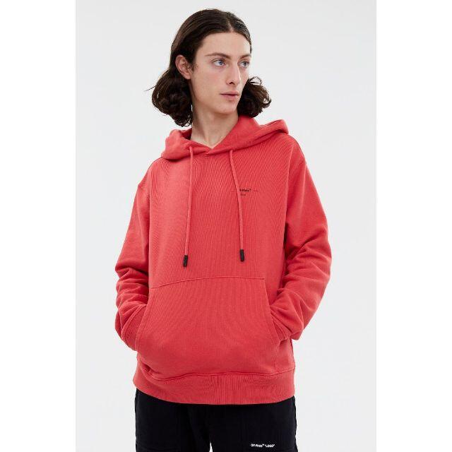 新品 M Off-White ロゴ パーカー オフホワイト