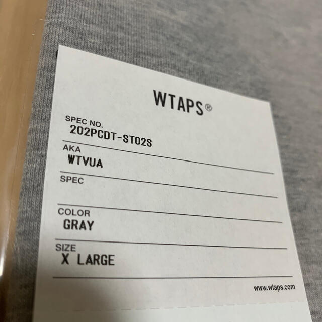 W)taps(ダブルタップス)のXL WTAPS WTVUA S/S TEE SCREEN 20AW Tシャツ メンズのトップス(Tシャツ/カットソー(半袖/袖なし))の商品写真