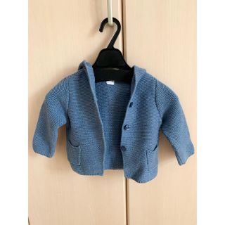 ベビーギャップ(babyGAP)のGAP クマ耳フード付きニットパーカー　カーディガン　ベイビー(ニット/セーター)