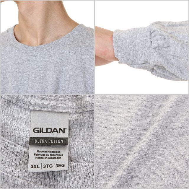 GILDAN(ギルタン)の【新品】ギルダン 長袖Tシャツ 3XL グレー GILDAN ロンT メンズのトップス(Tシャツ/カットソー(七分/長袖))の商品写真