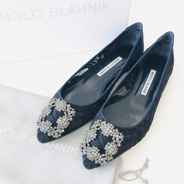 MANOLO BLAHNIK(マノロブラニク)の【新品未使用】マノロブラニク ハンギシ レース¥172,800 レディースの靴/シューズ(ハイヒール/パンプス)の商品写真