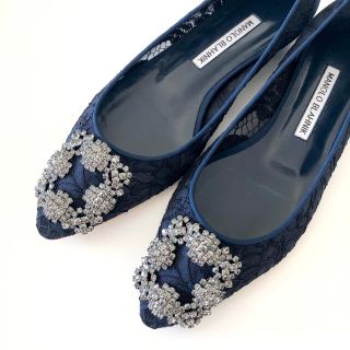 マノロブラニク(MANOLO BLAHNIK)の【新品未使用】マノロブラニク ハンギシ レース¥172,800(ハイヒール/パンプス)