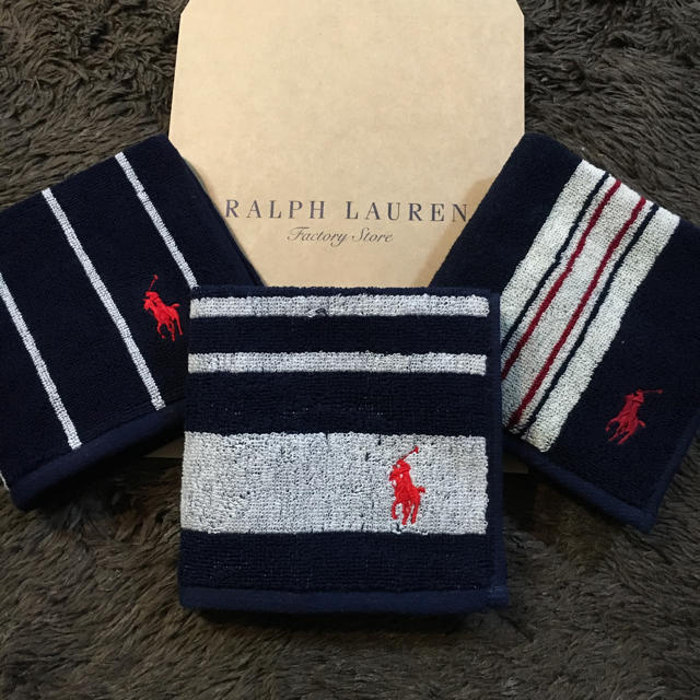 Ralph Lauren(ラルフローレン)のビジネス♡ラルフローレン タオルハンカチ メンズのファッション小物(ハンカチ/ポケットチーフ)の商品写真