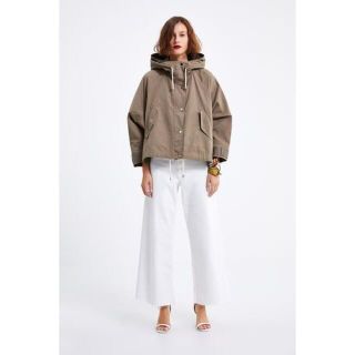 F0699　ZARA　ザラ　コーデュロイ素材パーカー　美品