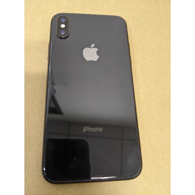 Apple iPhone X 256 SIM フリー スペースグレイ(黒色) スマートフォン本体