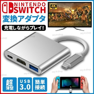 任天堂スイッチ Nintendo Switch TypeC  HDMIアダプタ(その他)