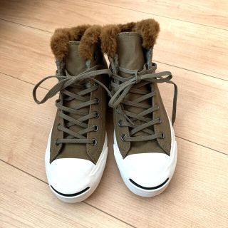 コンバース(CONVERSE)のコンバース　ジャックパーセル　オリーブ　23.5(スニーカー)