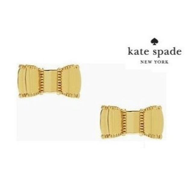 スーパーセール期間限定 kate spade 新品★katespade★リボンピアス★ゴールド★巾着付き - york new ピアス - covid19.ins.gov.mz