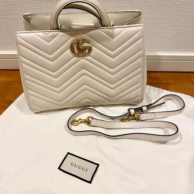 ※専用 GUCCI グッチ GGマーモント2wayハンドバッグ | フリマアプリ ラクマ