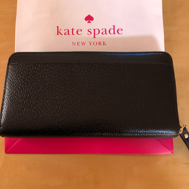 kate spade new york(ケイトスペードニューヨーク)のkate spade ケイトスペード　長財布　ブラック　黒 レディースのファッション小物(財布)の商品写真