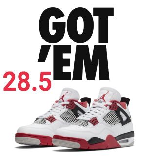 ナイキ(NIKE)のKylo様 Nike Air Jordan 4 Fire Red 28.5cm (スニーカー)