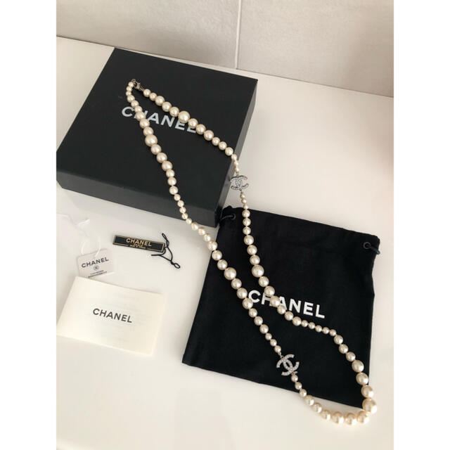 CHANEL ロングパールネックレスネックレス