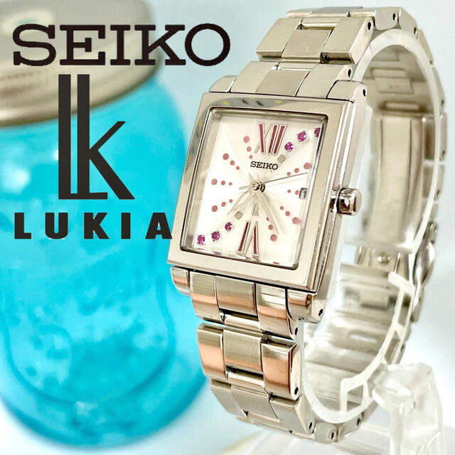 絶対一番安い SEIKO - 148 セイコールキア　レディース腕時計　新品電池　デイト入り　スクエア 腕時計