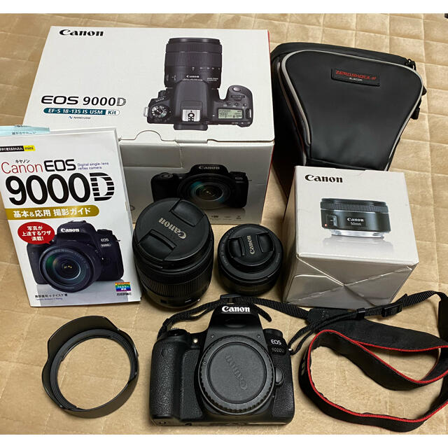 canon EOS9000D EF-S 18-135 IS USMレンズ外観