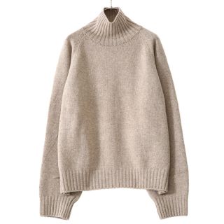 サンシー(SUNSEA)のEX FINE LAMBS LOOSE HIGH NECK KNIT LS(ニット/セーター)