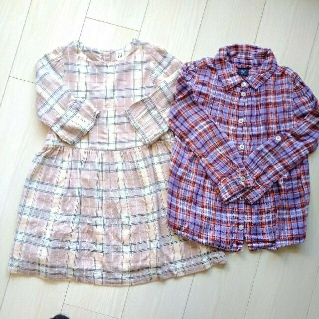 GAP Kids(ギャップキッズ)のはなまる373様専用　女の子110cm 120cm  まとめ売り キッズ/ベビー/マタニティのキッズ服女の子用(90cm~)(Tシャツ/カットソー)の商品写真