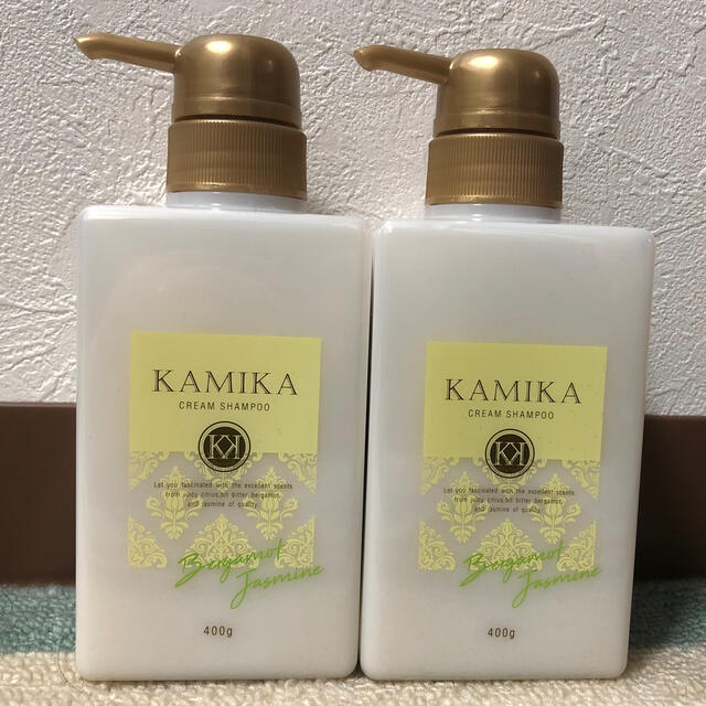 限定KAMIKA黒髪クリームシャンプー ベルガモットジャスミンの香り 2本セット