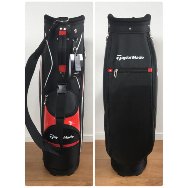 新品 TaylorMade キャディバッグ 9型 47インチ JJA93 黒赤