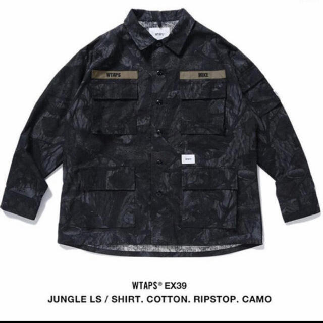 WTAPS JUNGLE LS RIPSTOP camo ブラック　サイズS