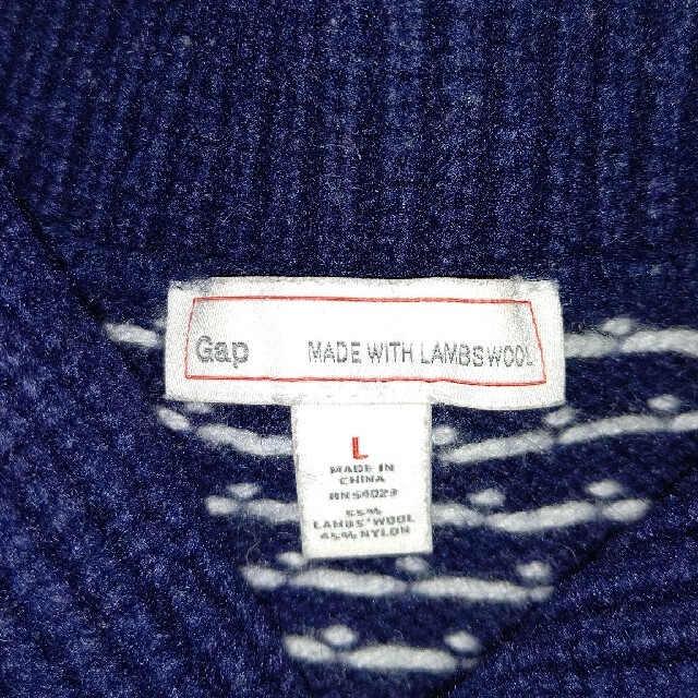 GAP(ギャップ)の値下げ↓Gap ノルディック柄カウチンセーター メンズのトップス(ニット/セーター)の商品写真