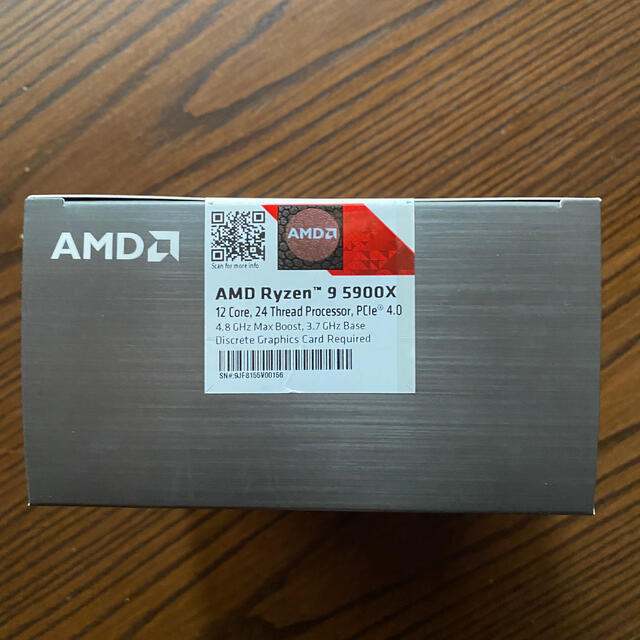 AMD Ryzen 9 5900X 新品未開封　送料無料