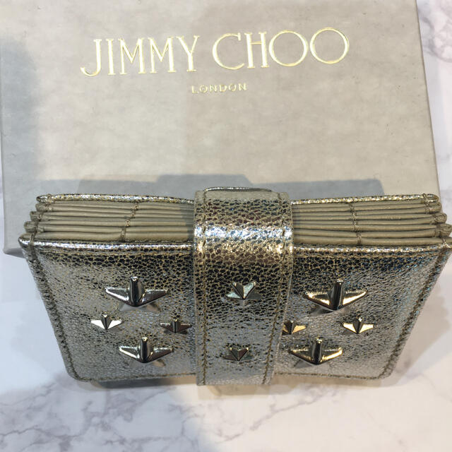 専用★ジミーチュウ アコーディオン式カードケース ティギー シルバー 1