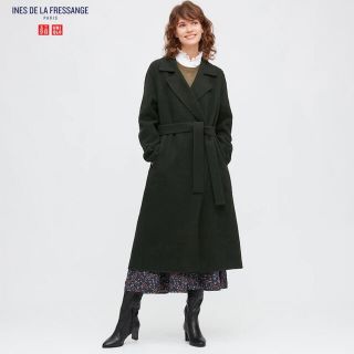 ユニクロ(UNIQLO)のダブルフェイスコート(ロングコート)