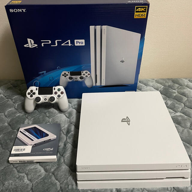 美品　ps4 pro crucial製SSD 525GB換装品