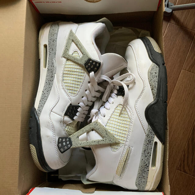 AIR JORDAN 4 RETRO OG エアジョーダン4 白セメント 27