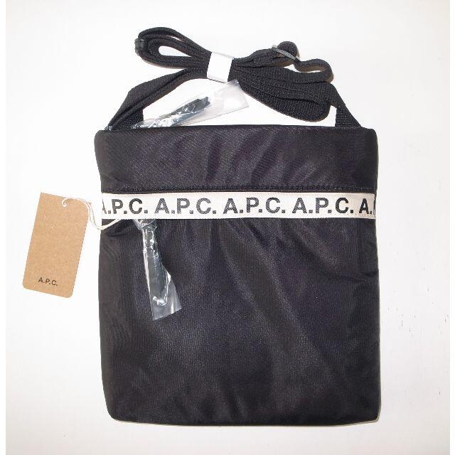 APC アーペーセー A.P.C. ショルダーバッグ サコッシュ 本革 ブラック