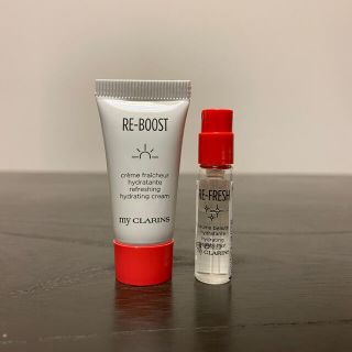 クラランス(CLARINS)のリフレッシュハイドレイディングクリーム&ハイドレイディング ビューティーミスト(化粧水/ローション)