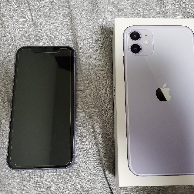 美品】 iPhone - iPhone 11 SIMフリー パープル 64GB スマートフォン