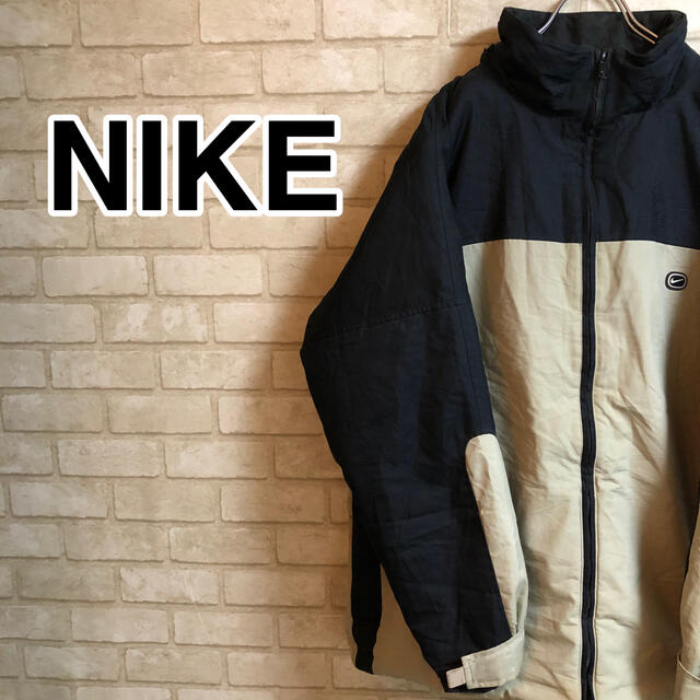 NIKE ナイキ 裏ボア ナイロンジャンパー バックロゴ Mサイズ