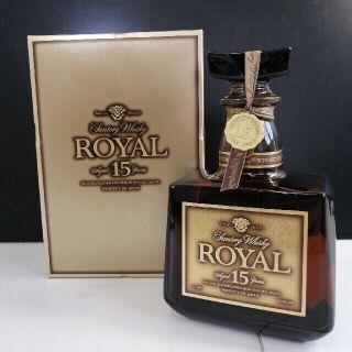 R3 SUNTORY WHISKY ROYAL 15年 ゴールドラベル未開封 箱(ウイスキー)